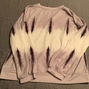 Tie Dye Light Weight Ballon Sleeve Top XL